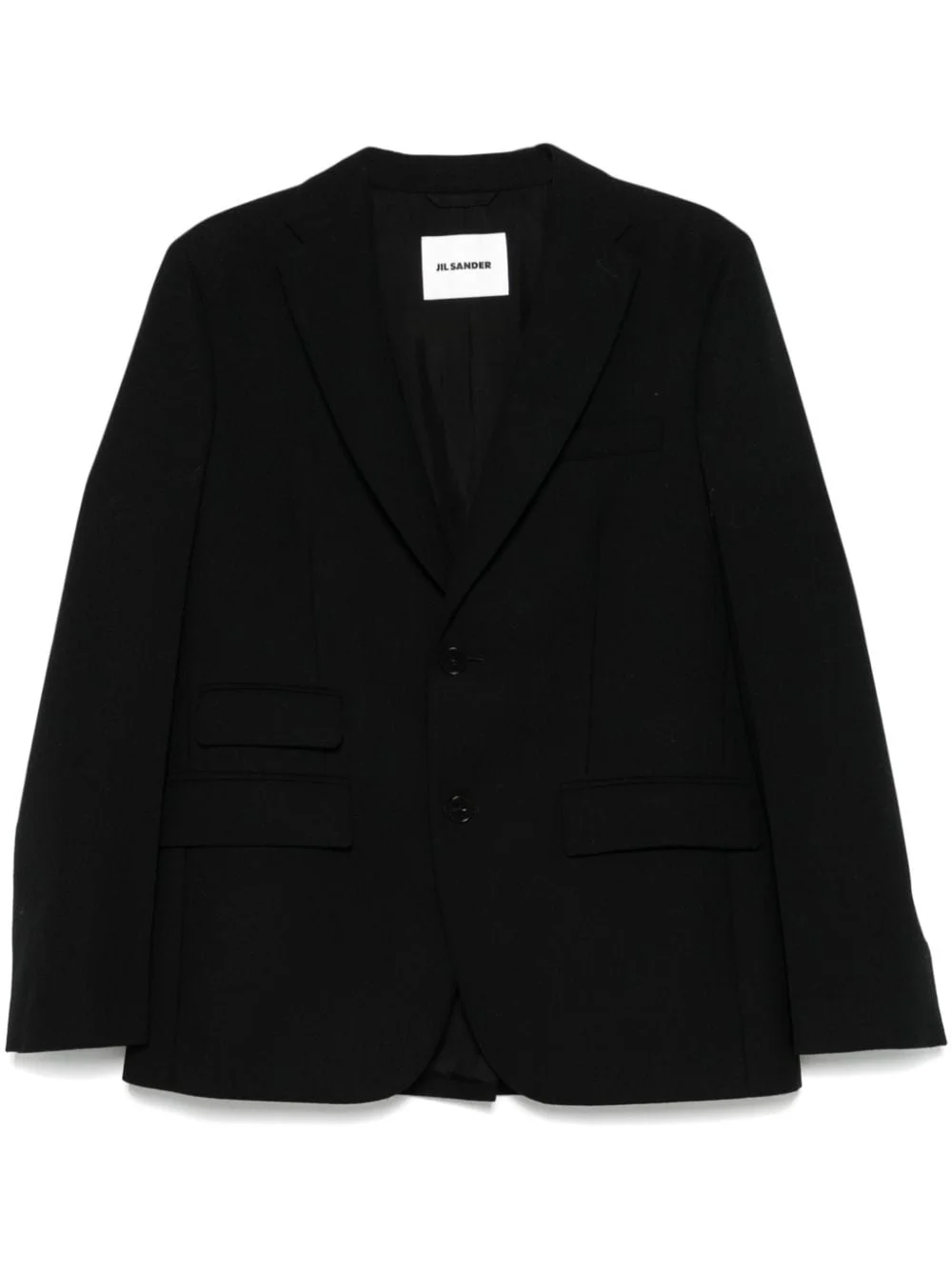 wool canvas blazer - 1