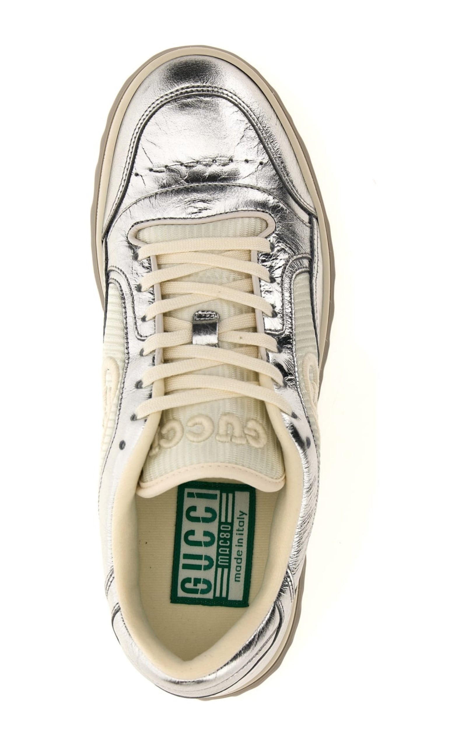 Mac 80 Silver Leather Sneakers - 3