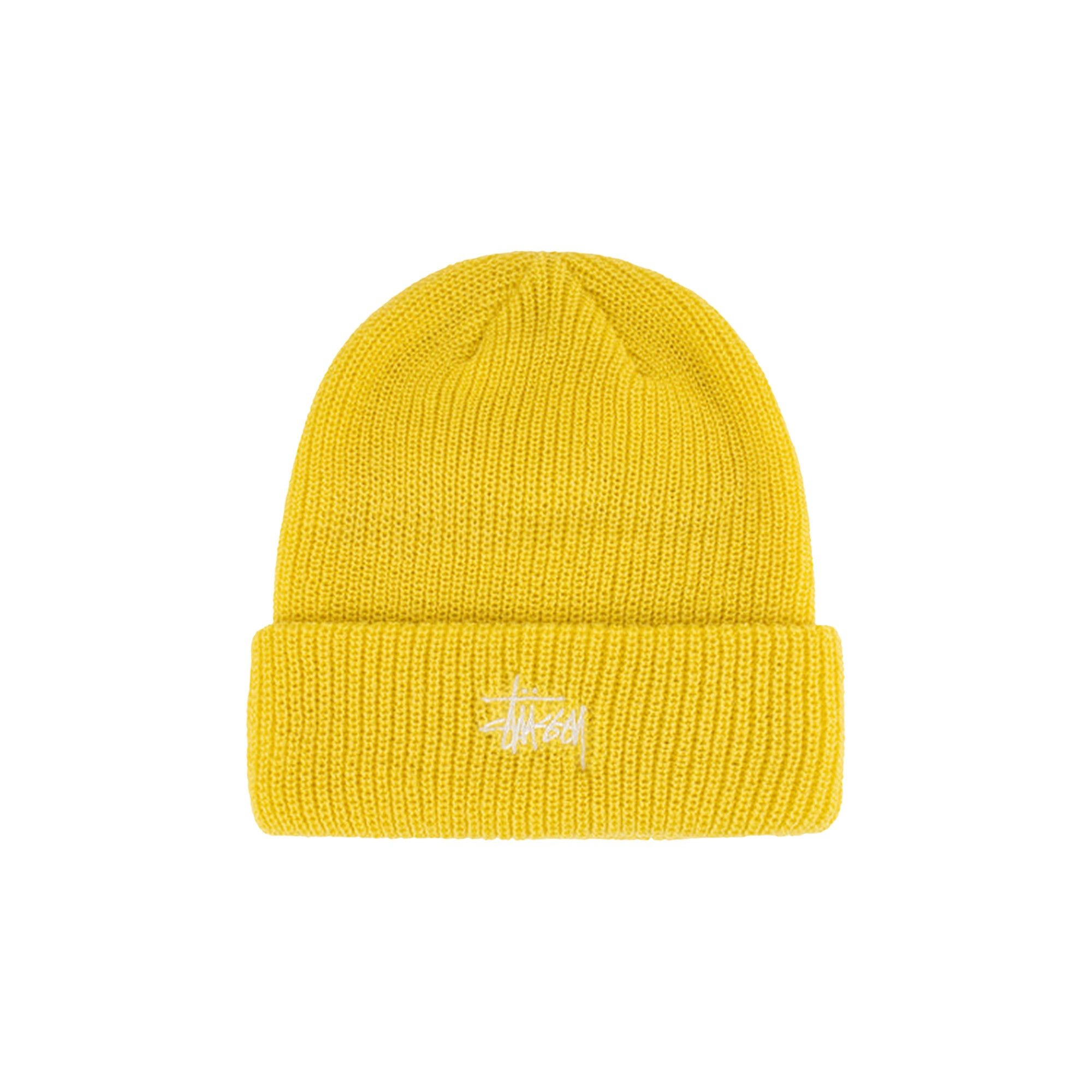 Stussy Basic Cuff Beanie 'Yellow' - 1