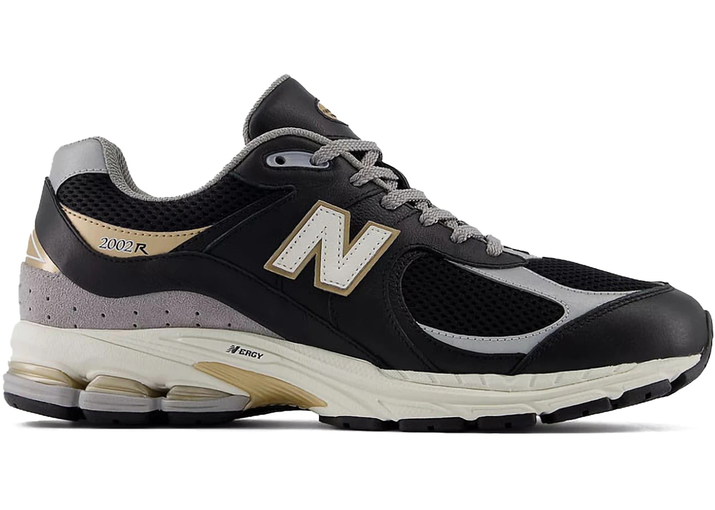 New Balance 2002R Black Sea Salt Gold Metallic - 1