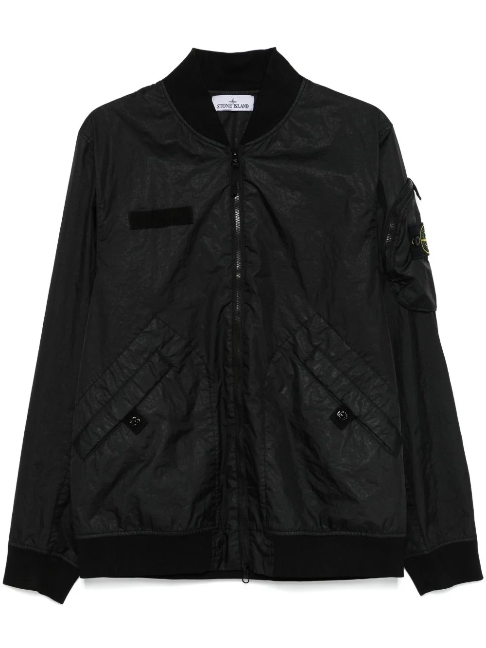 Logo Nylon Bomber Jacket - 1
