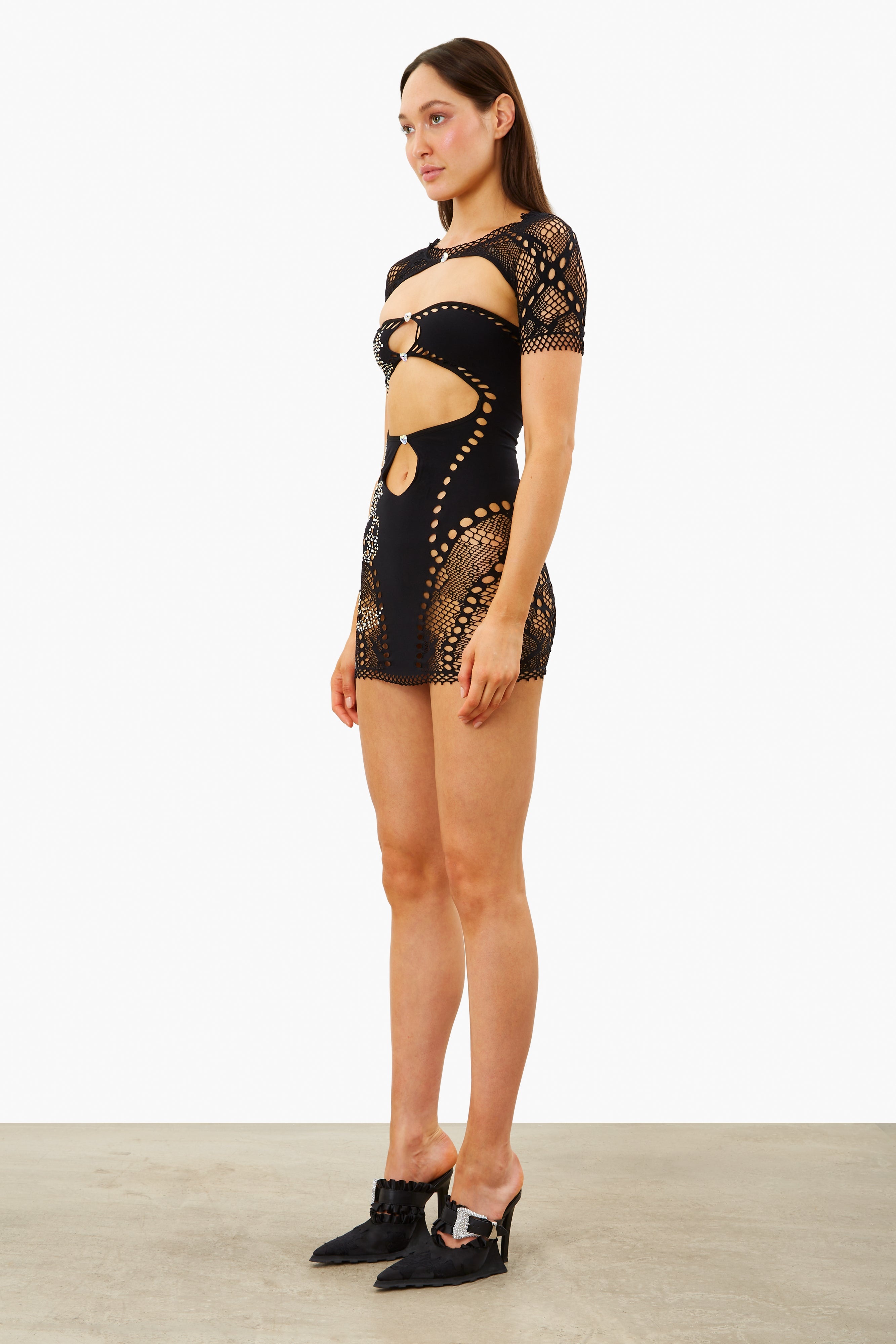 BARBI DRESS JET BLACK - 4