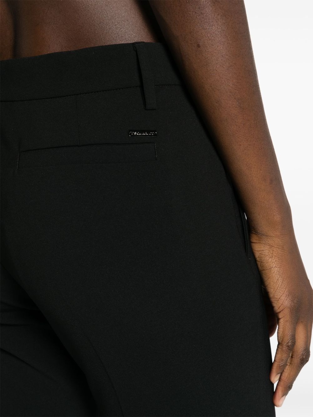 logo-plaque tailored slim-fit trousers - 5