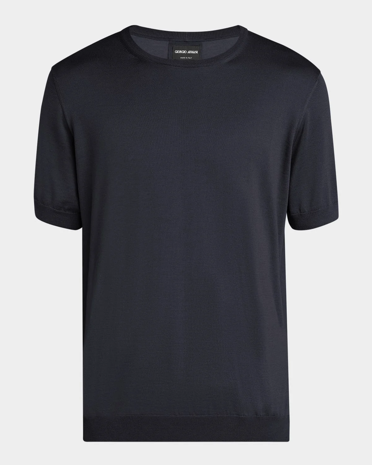Men's Silk-Cotton Crew T-Shirt - 1