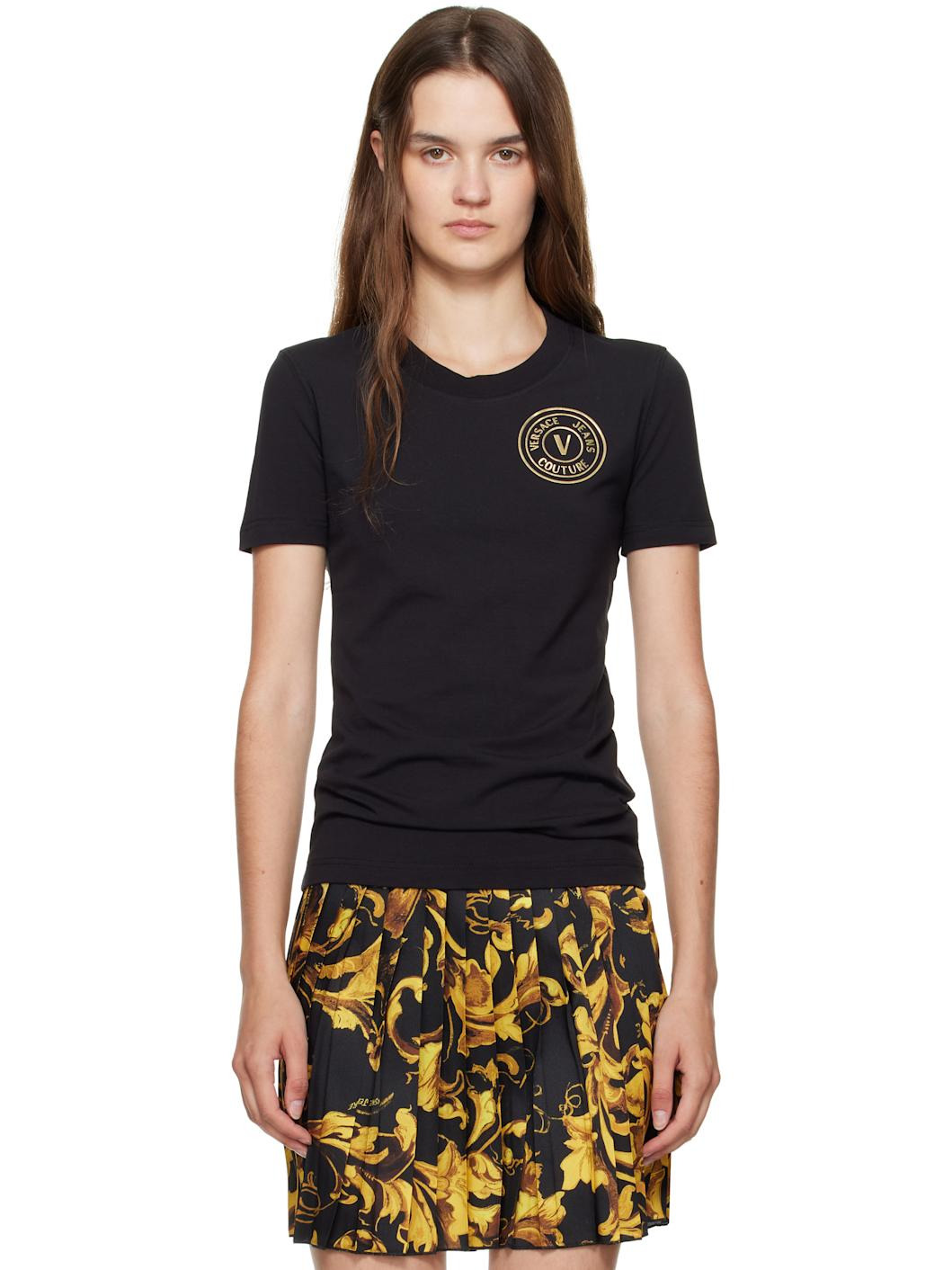Black Jersey Stretch T-shirt - 1
