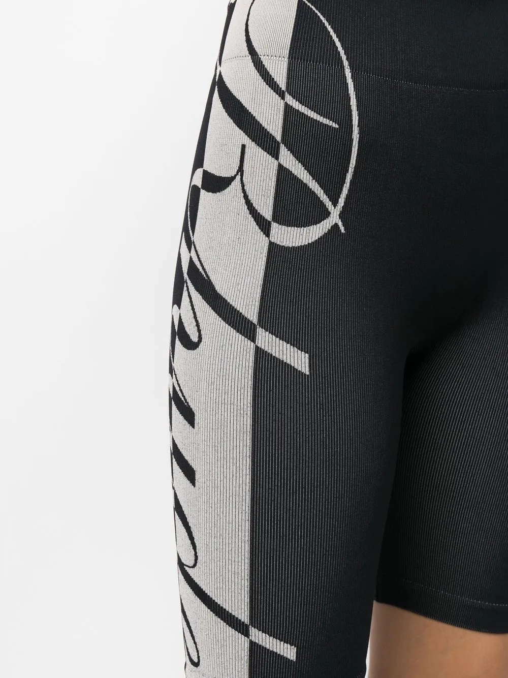 logo-print high-waisted shorts - 5