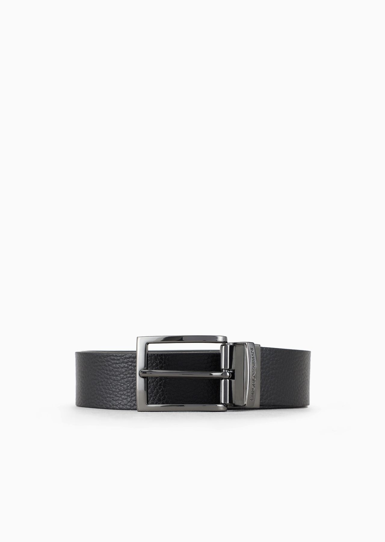 Palmellato-leather printed reversible belt - 1