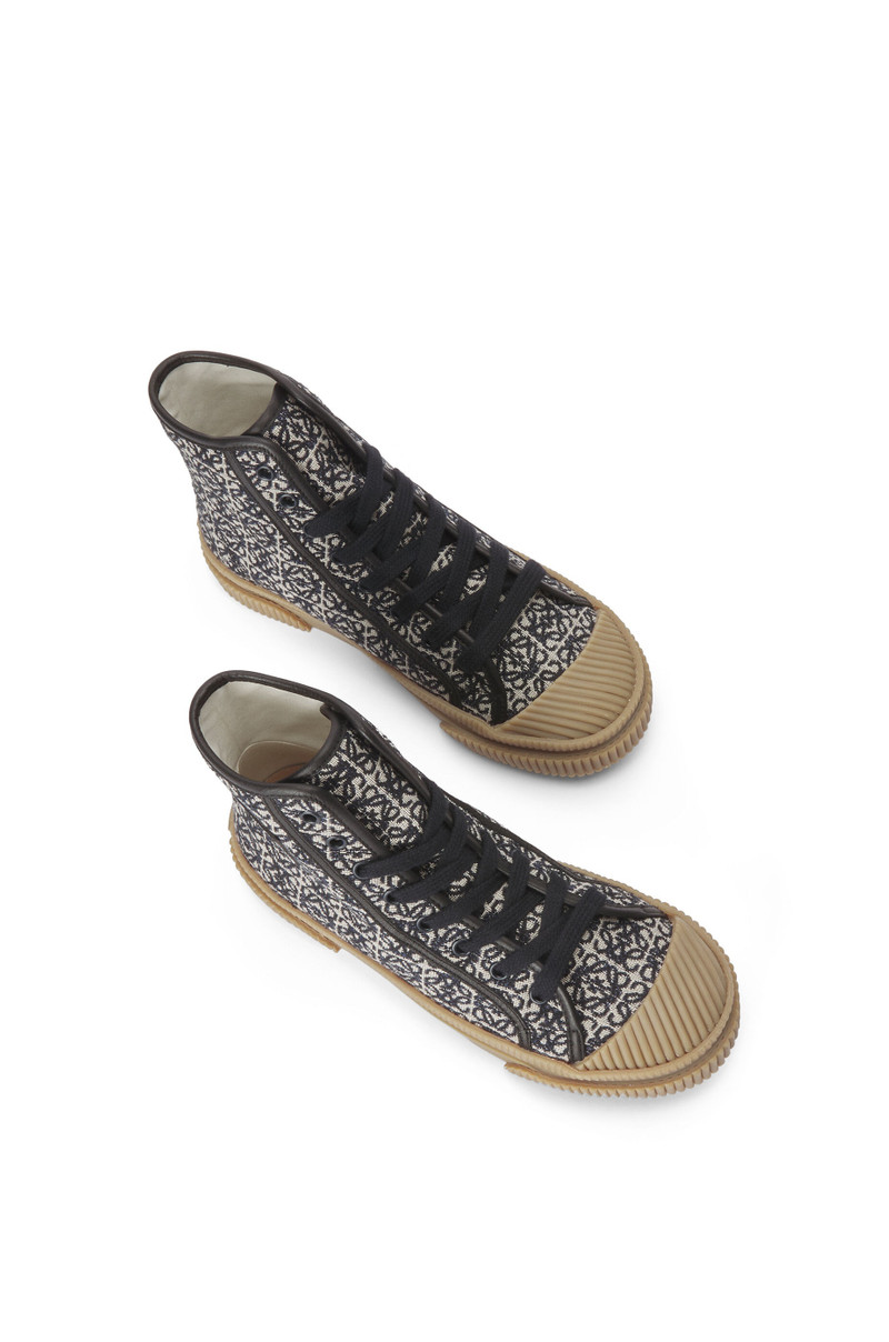 Anagram high top in jacquard and calfskin 3