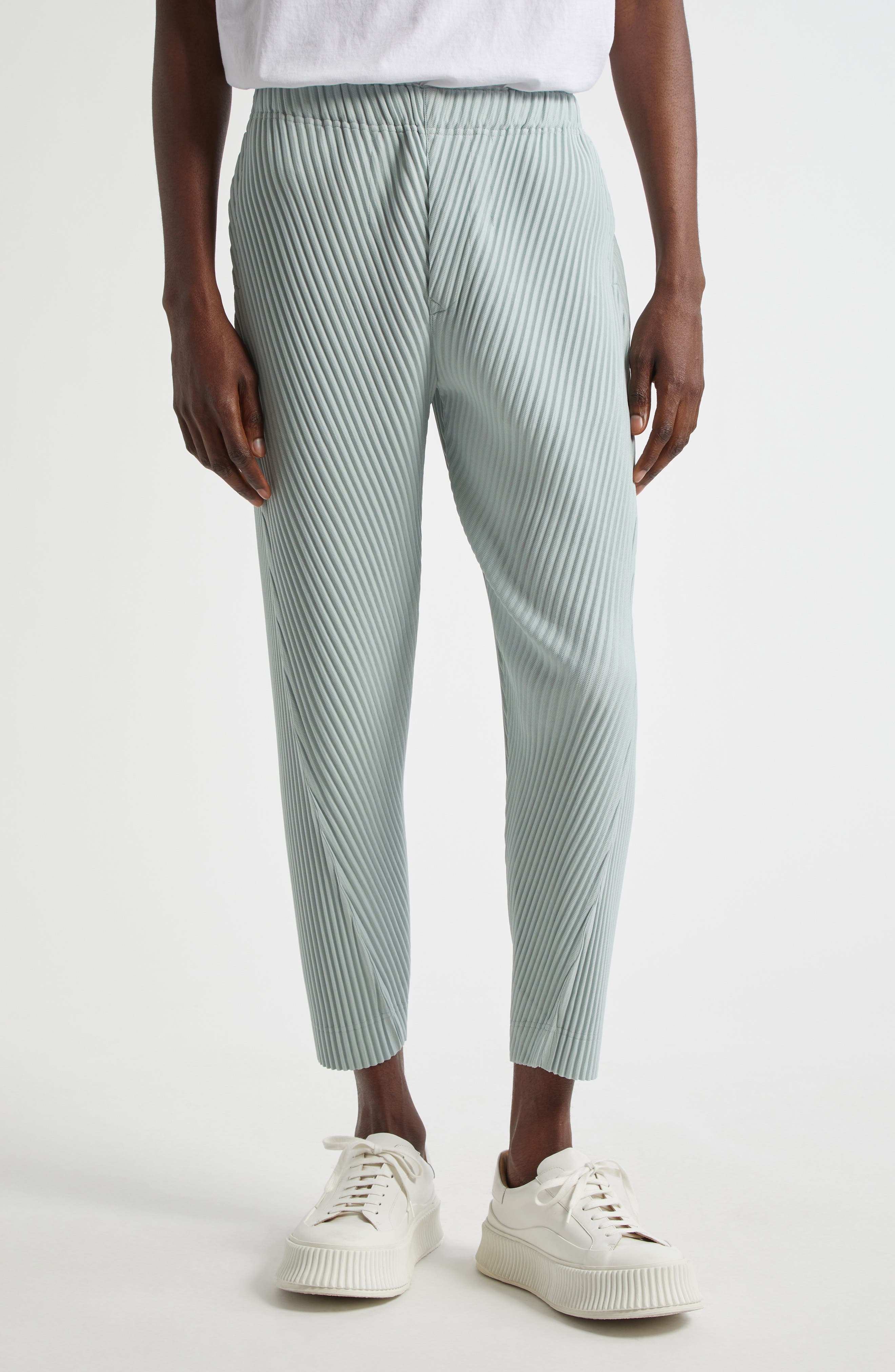Homme Plissé Issey Miyake Bottoms 2 Pleated Pants in Teal Green at Nordstrom - 1