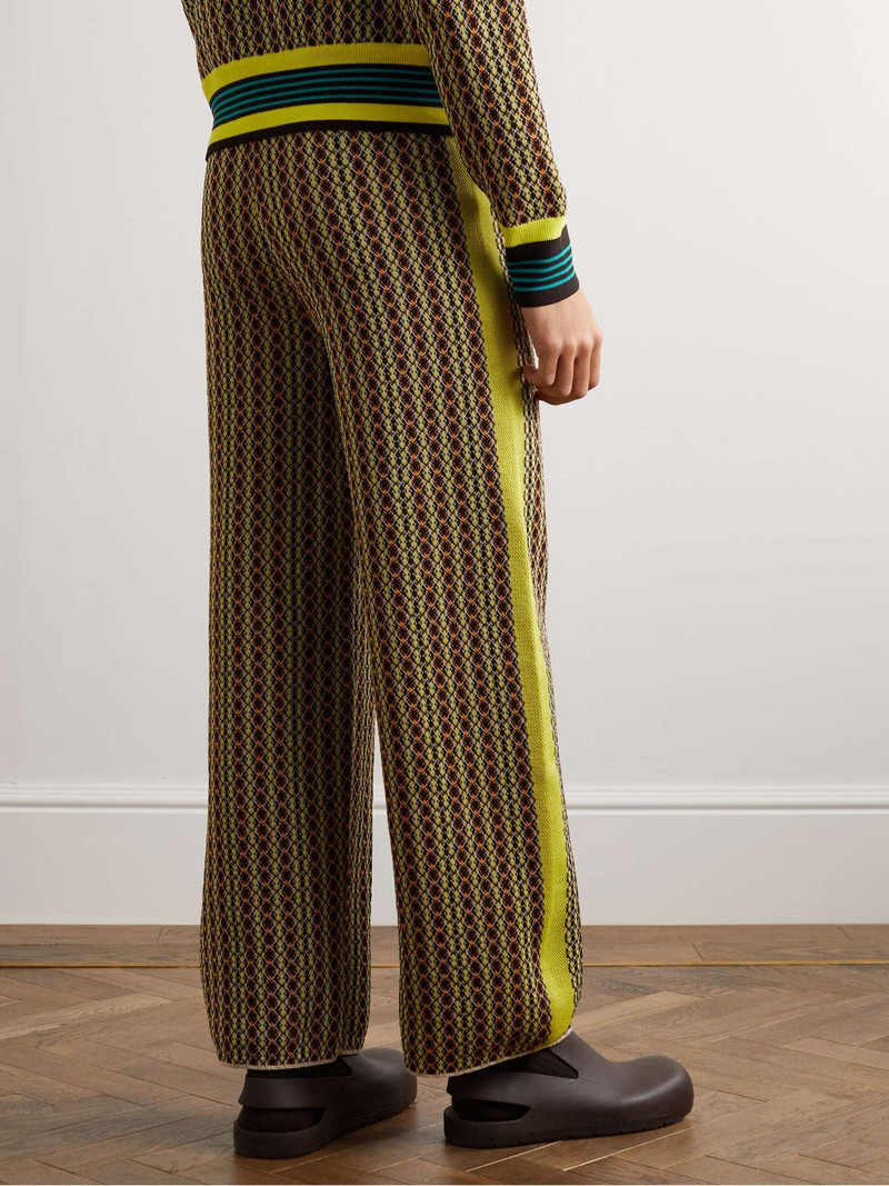Orchestre Straight-Leg Striped Jacquard-Knit Trousers 4