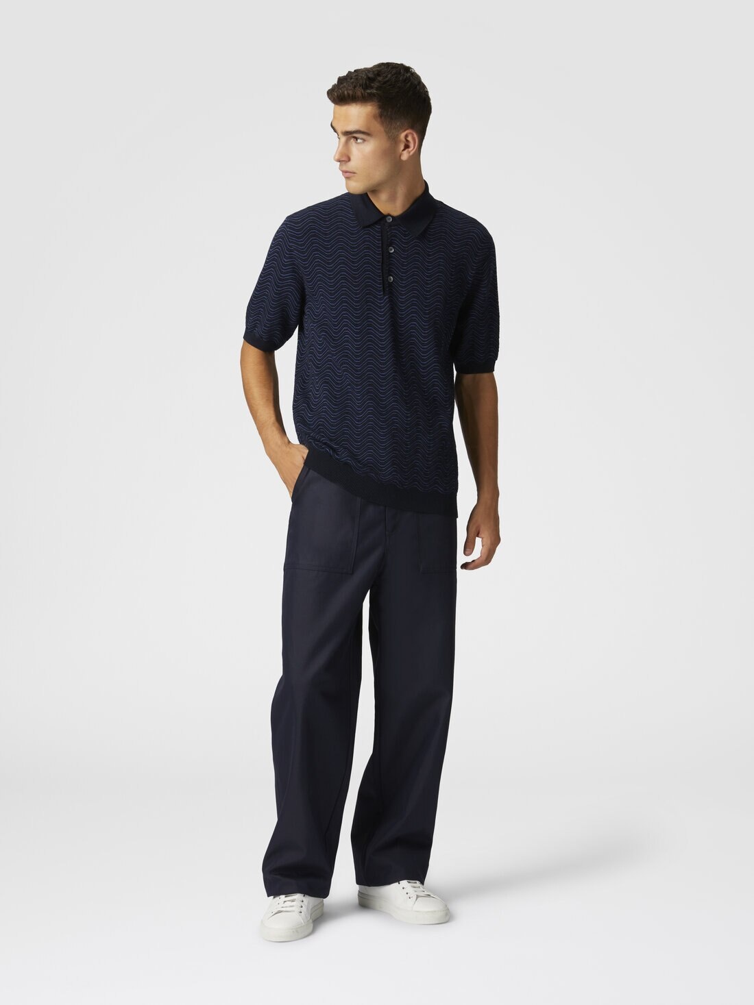 Cotton-blend drill cargo pants - 2