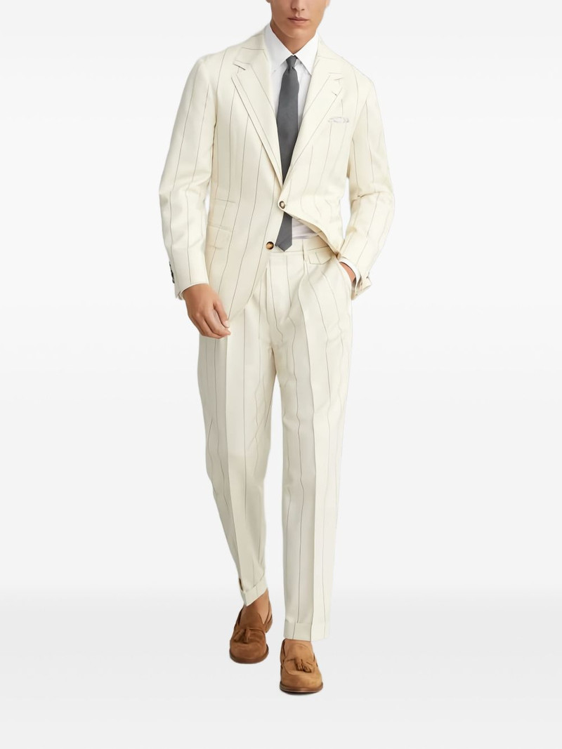 Brunello Cucinelli pinstripe suit outlook