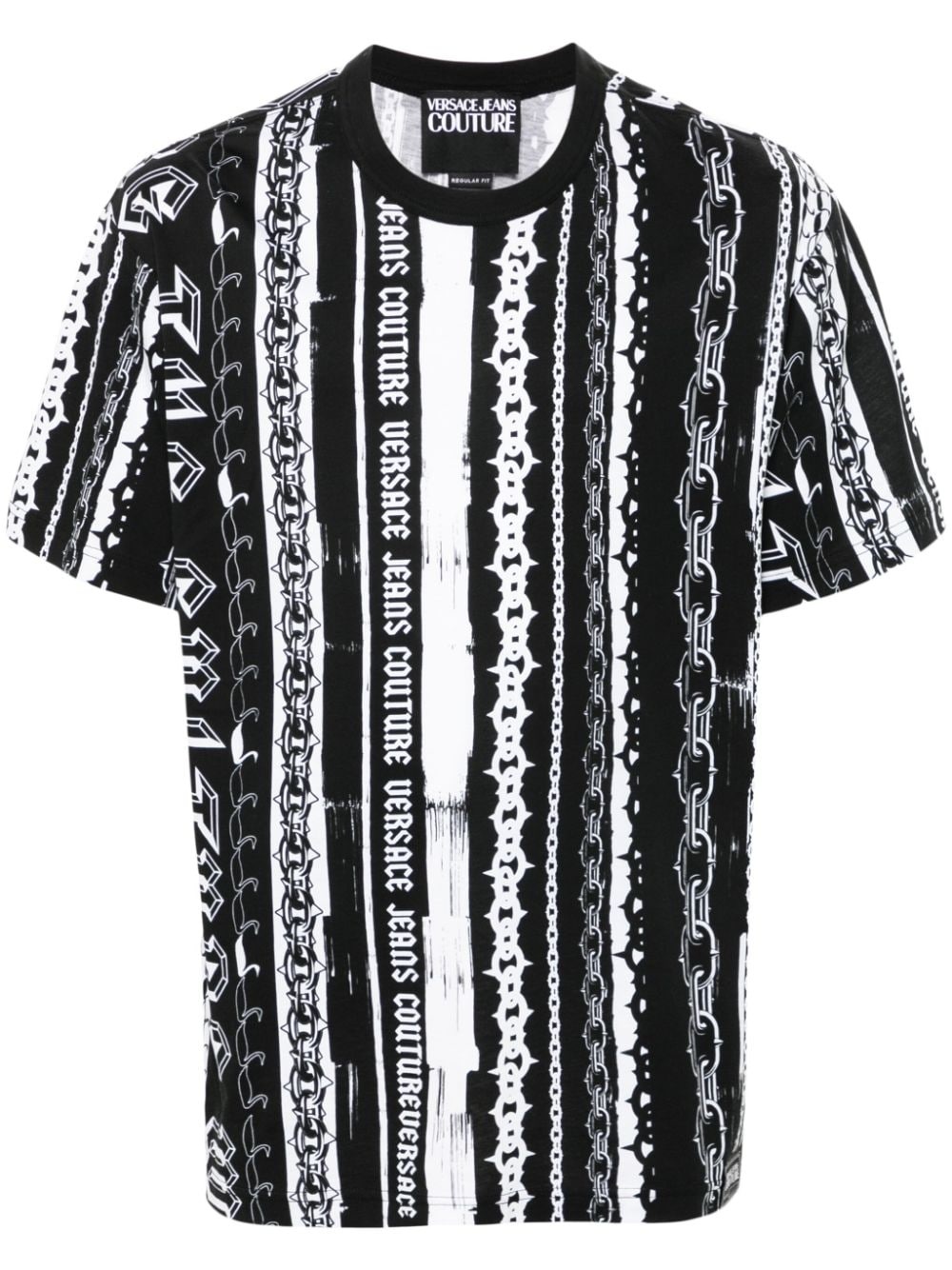 VERSACE JEANS COUTURE logo-print T-shirt | REVERSIBLE