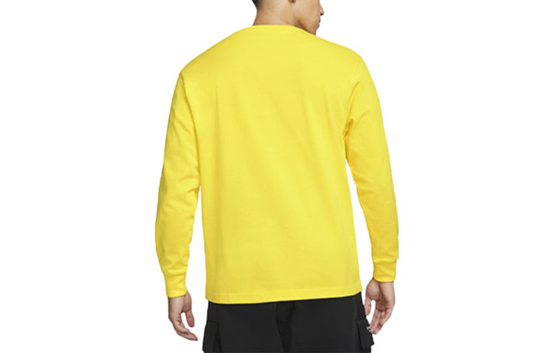 Jordan Air Jordan 23 Engineered Athleisure Casual Sports Embossing Label Round Neck Pullover Yellow CV3012- outlook