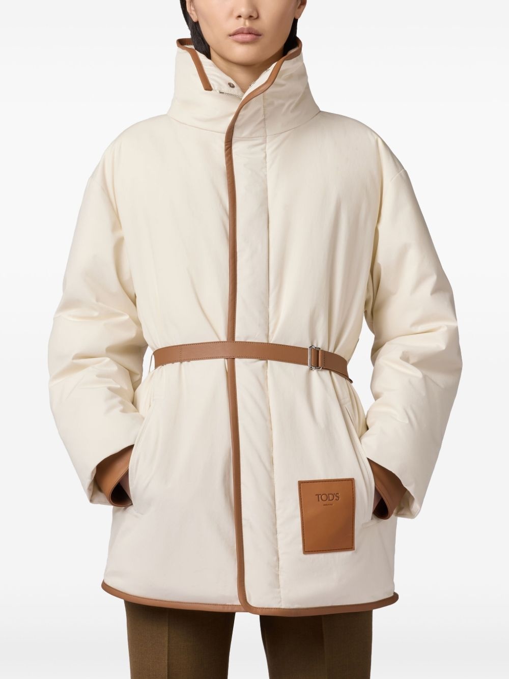 logo-patch coat - 2