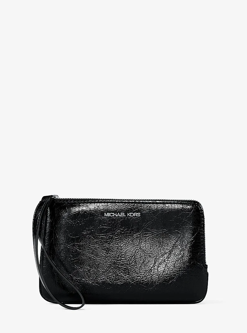 Jet Set Travel Small Crackled Wristlet - 1