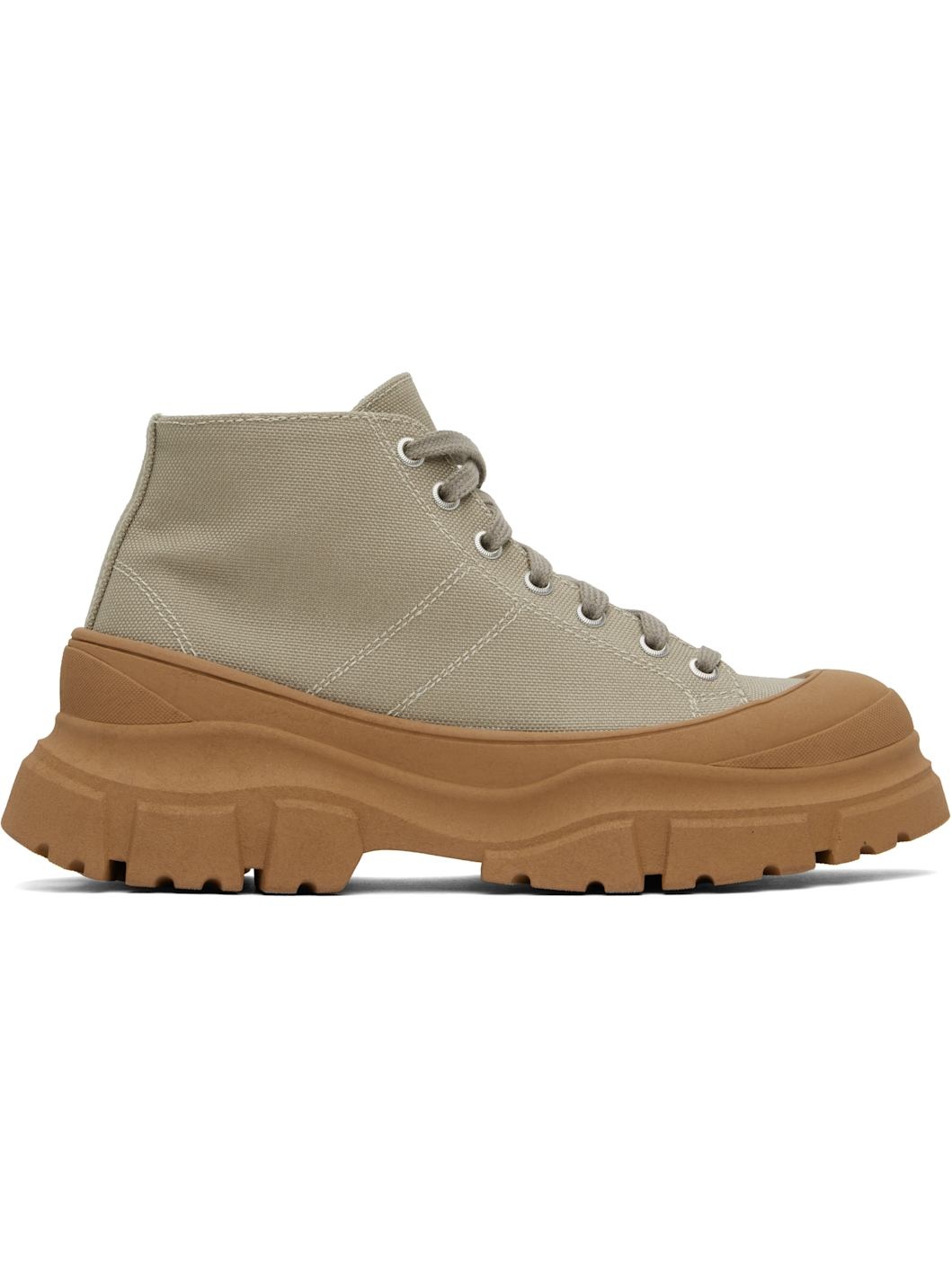 Taupe & Tan Fairway Sneakers - 1