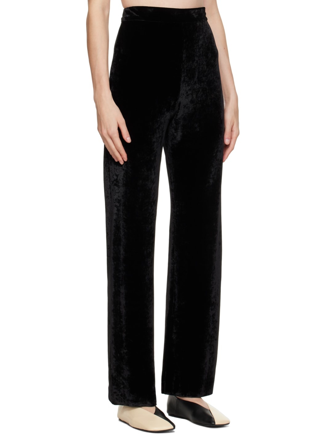 Black Wide-Leg Trousers - 2