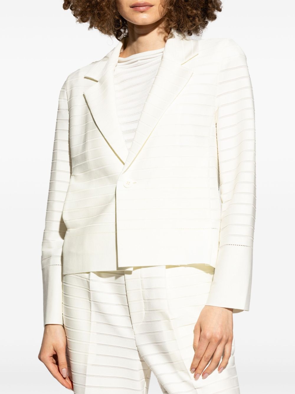 ribbed blazer - 3
