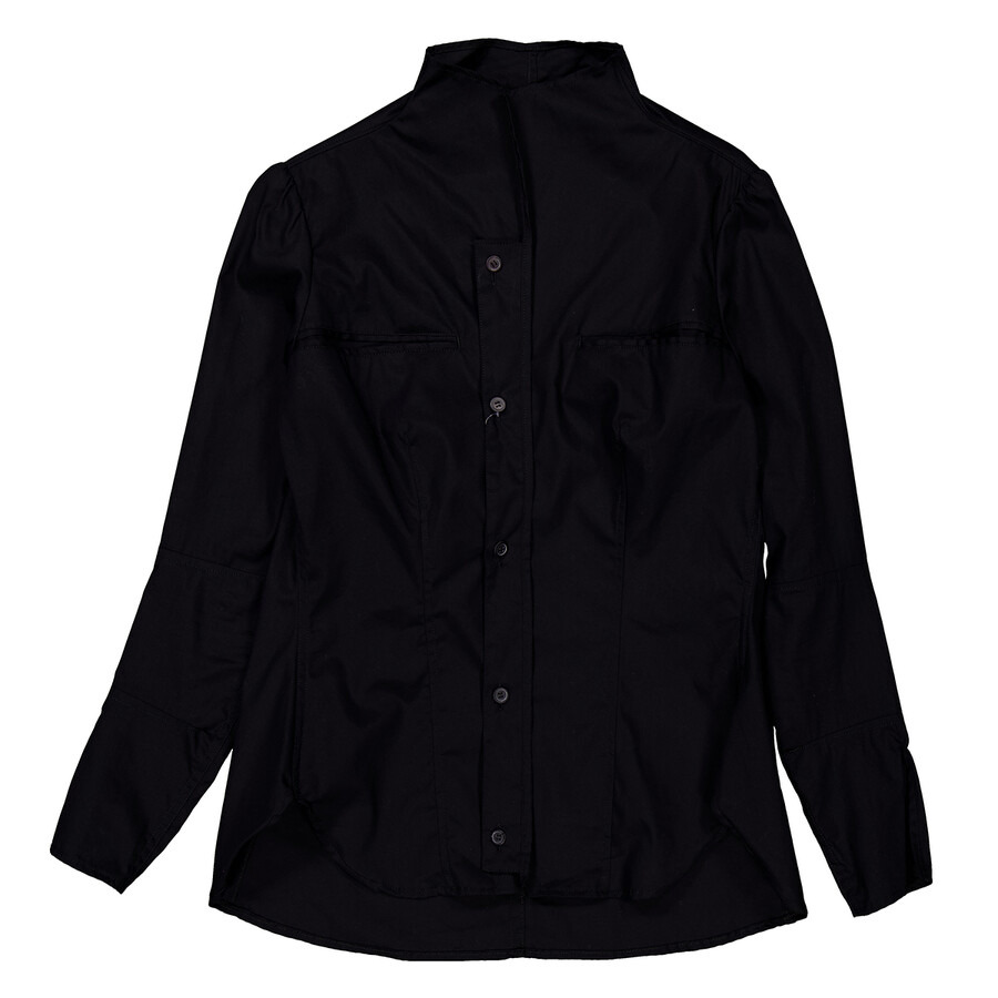 Yohji Yamamoto Pocket Detail High Neck Shirt - 2