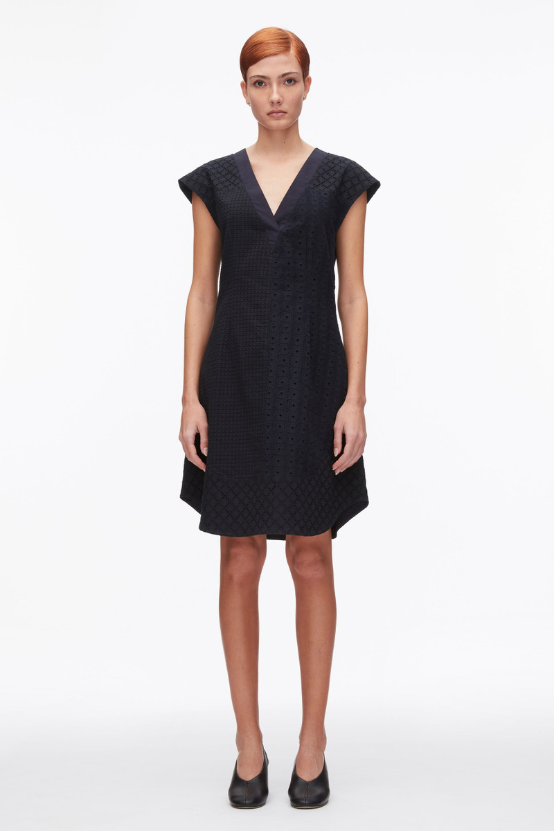 3.1 Phillip Lim Broderie Anglaise Patchwork Sleeveless Dress outlook