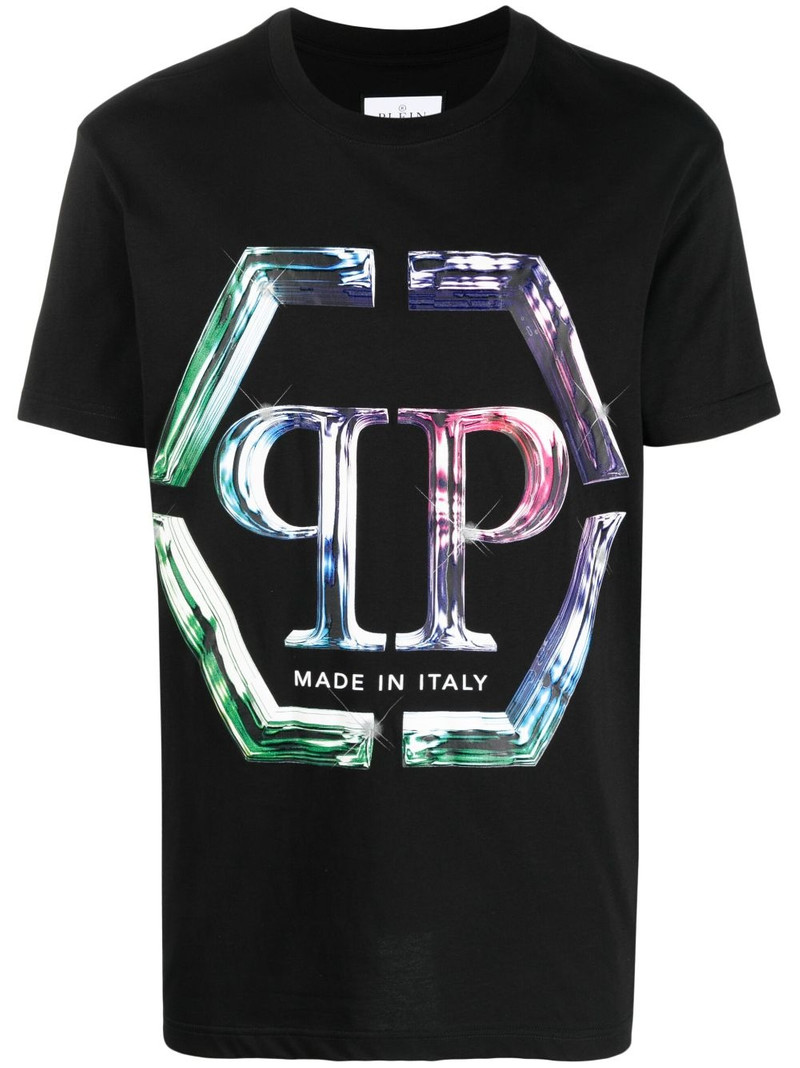 logo-print cotton T-shirt 1