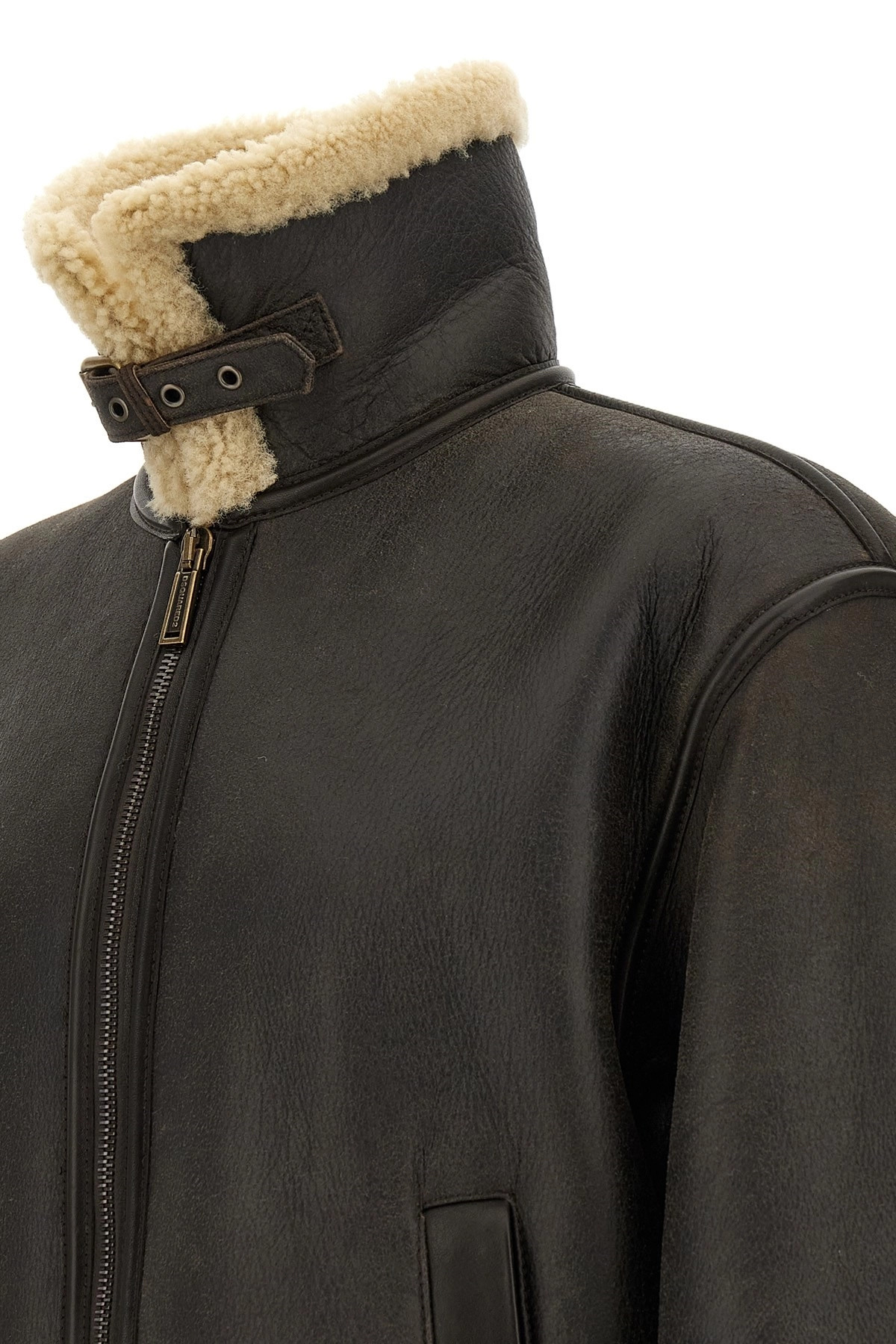 'Aviator' sheepskin jacket - 5