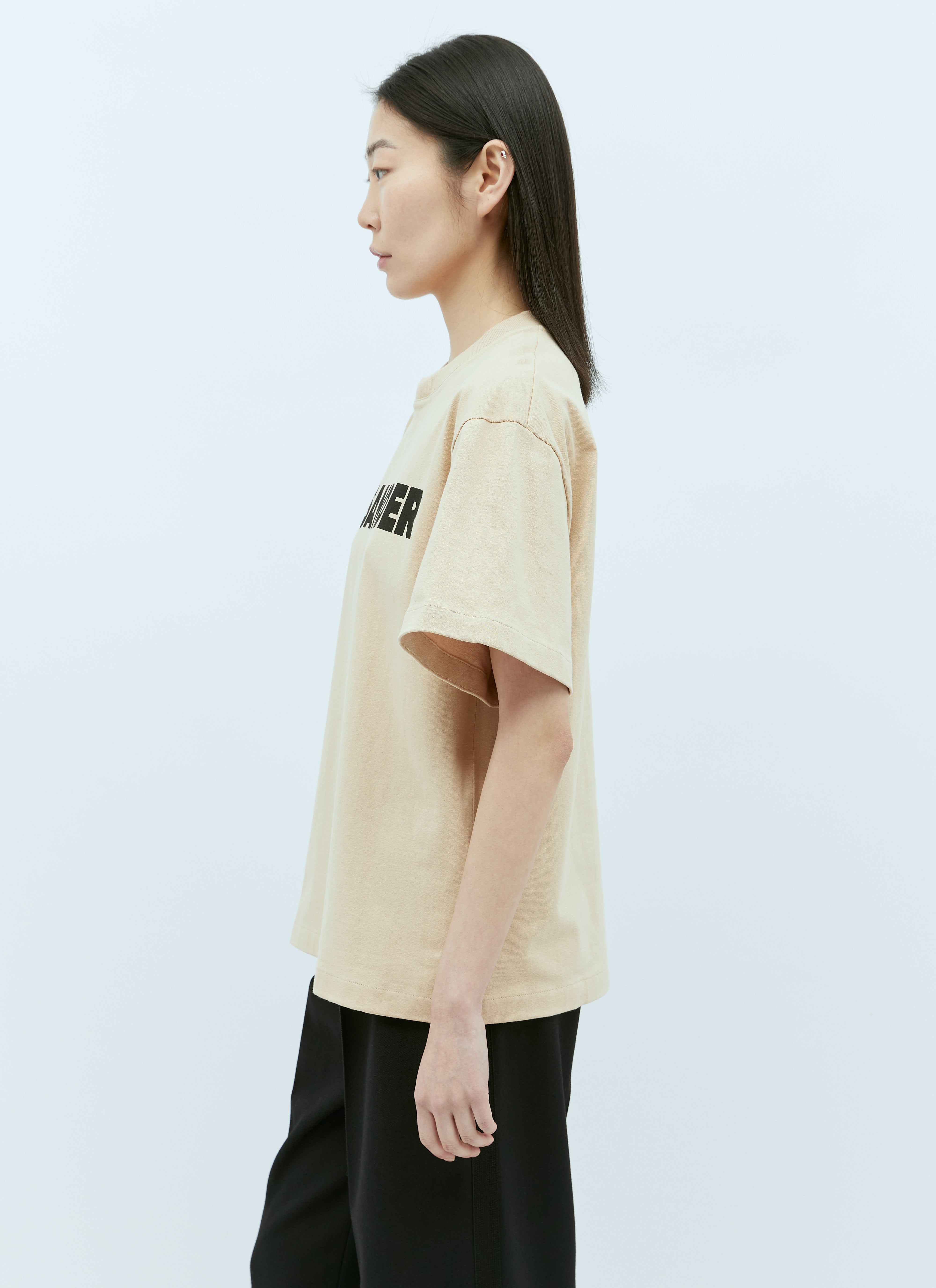 Jil Sander Women Logo Print T-Shirt - 4