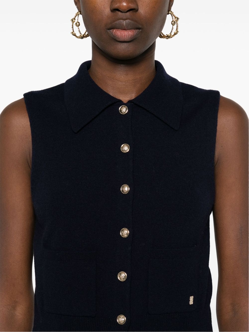 button-up vest - 5