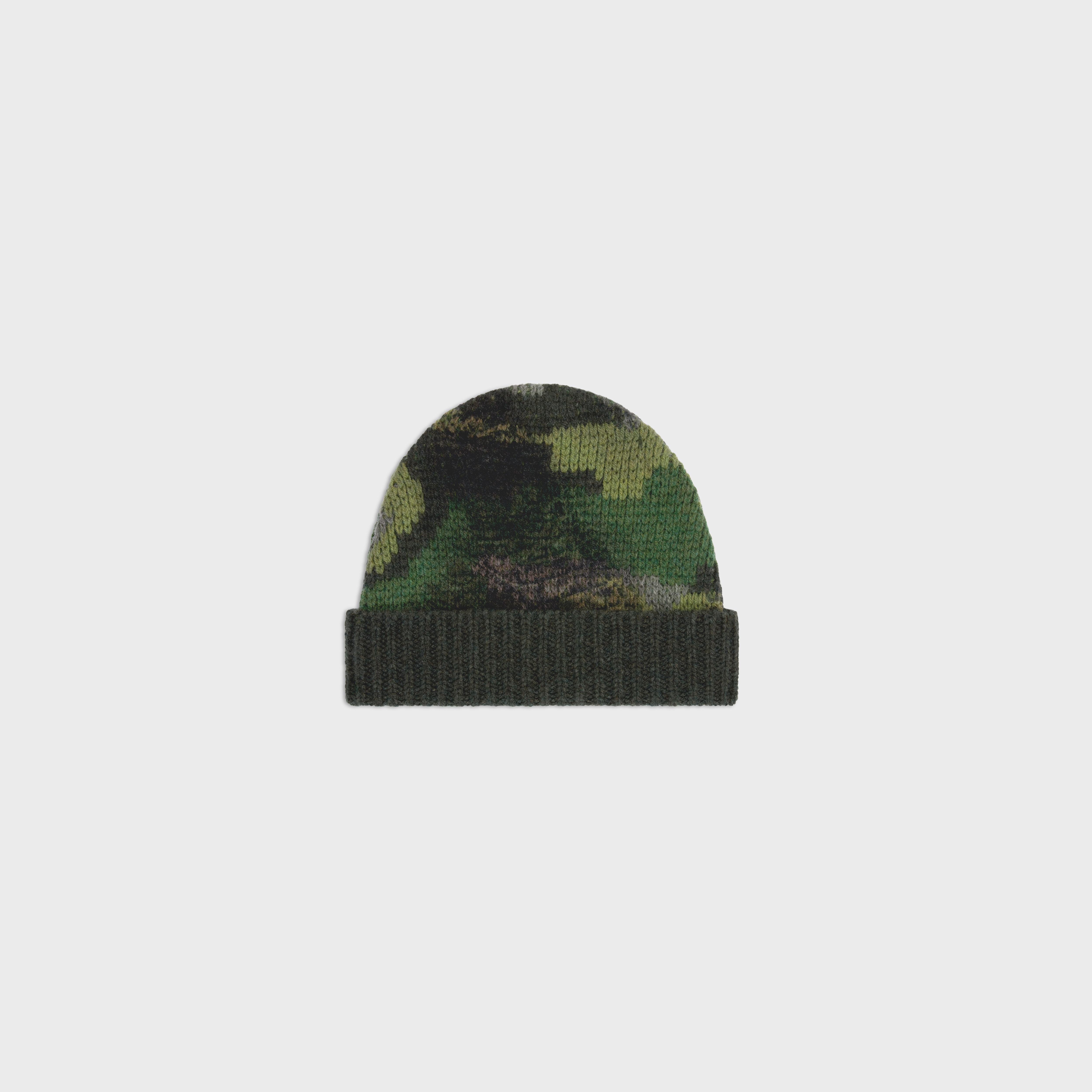Celine beanie in camouflage wool - 2