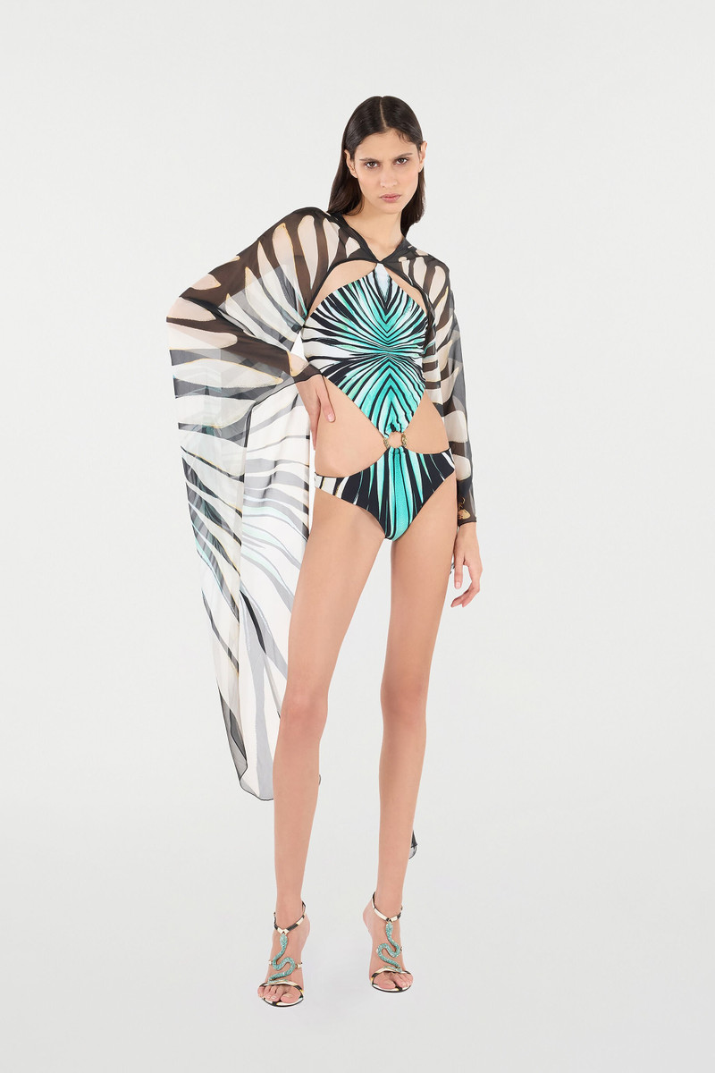 Roberto Cavalli Ray Of Sea Print Swimsuit outlook