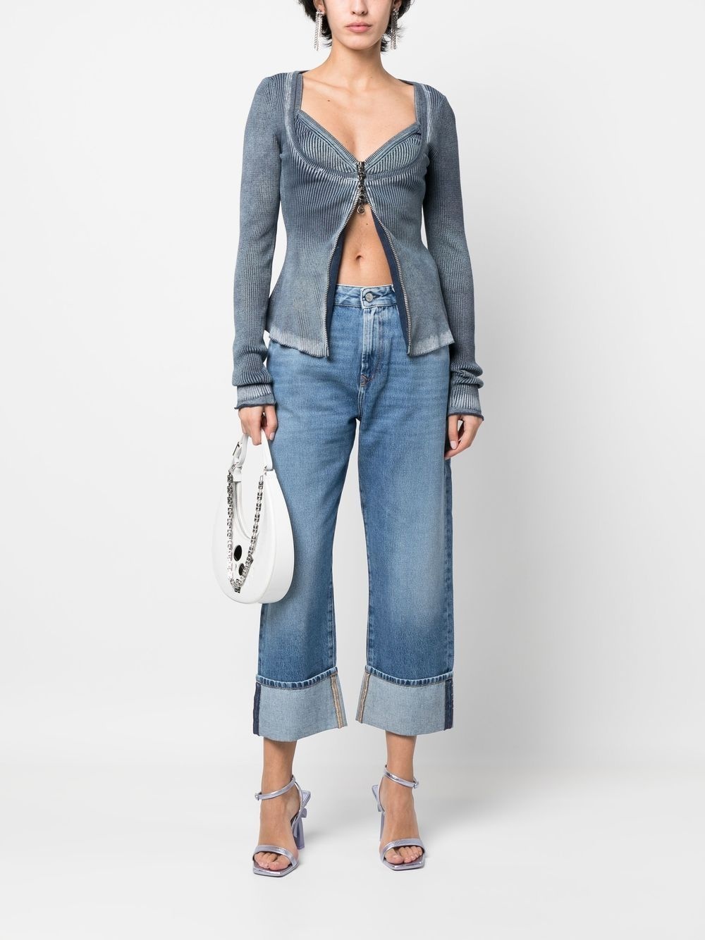 1999 cropped straight-leg jeans - 2