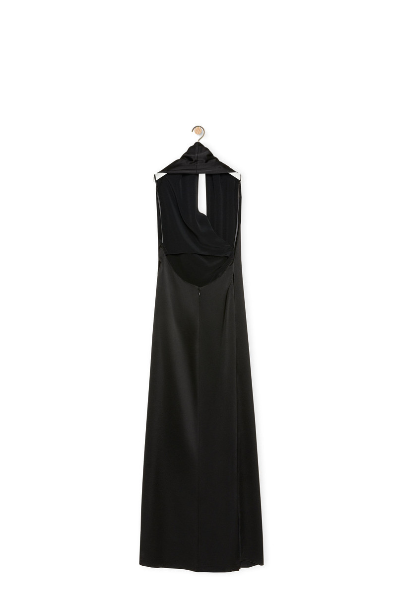 Loewe Scarf dress in technical satin outlook