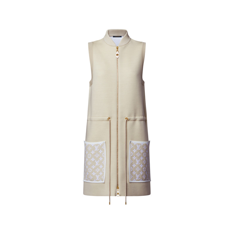 Monogram Accent Zip-Up Dress 1