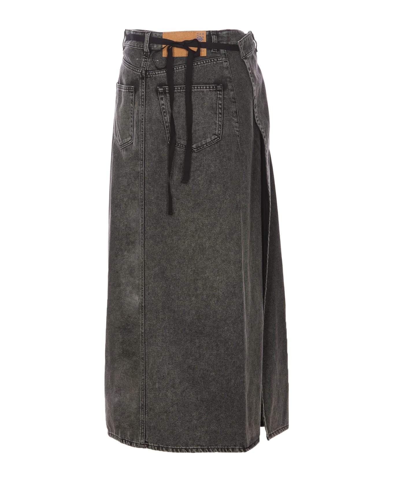 MM6 Maison Margiela Long Denim Skirt | italist | REVERSIBLE