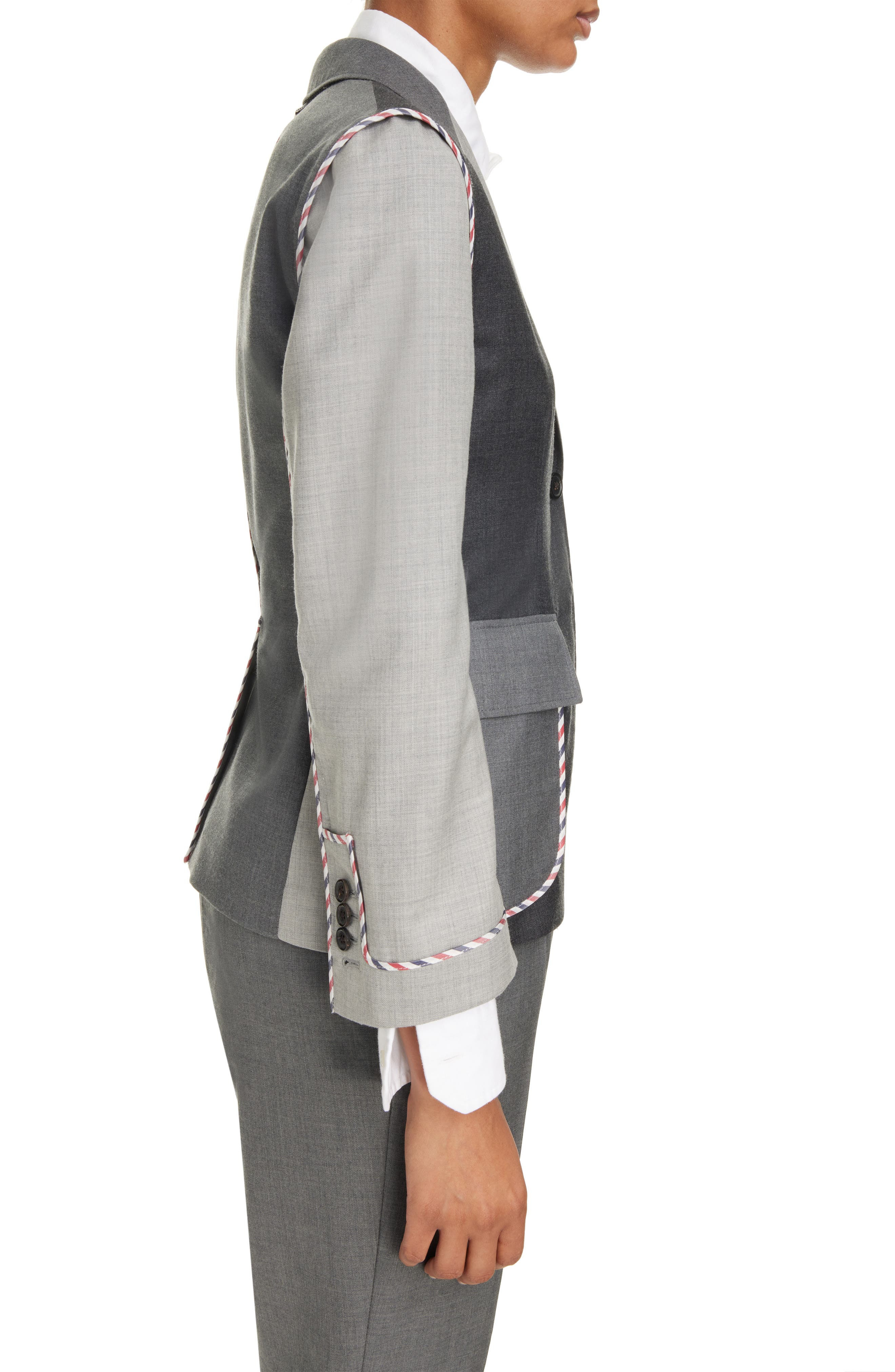 Fun-Mix Unconstructed Fit Wool Sport Coat - 3
