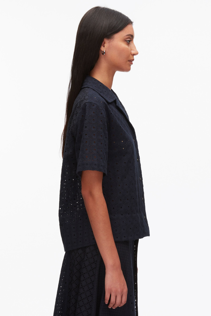 Broderie Anglaise Patchwork Camp Shirt 4