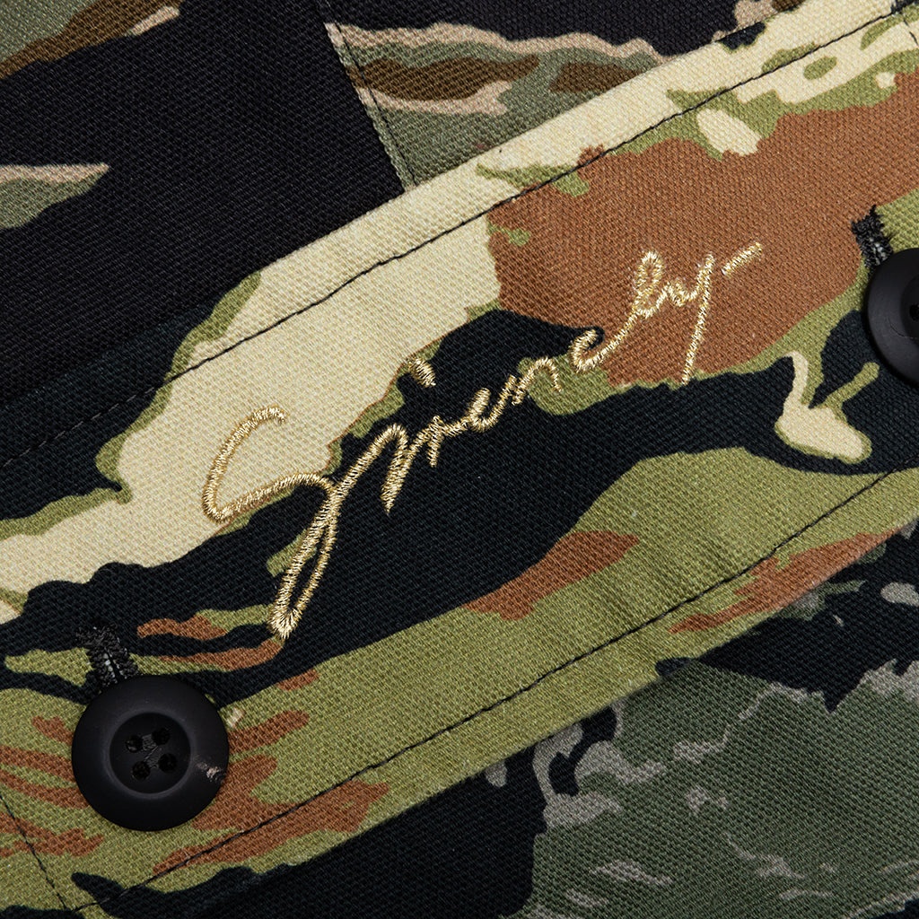 CAMO PRINT CARGO PANTS - MULTICOLORED - 4