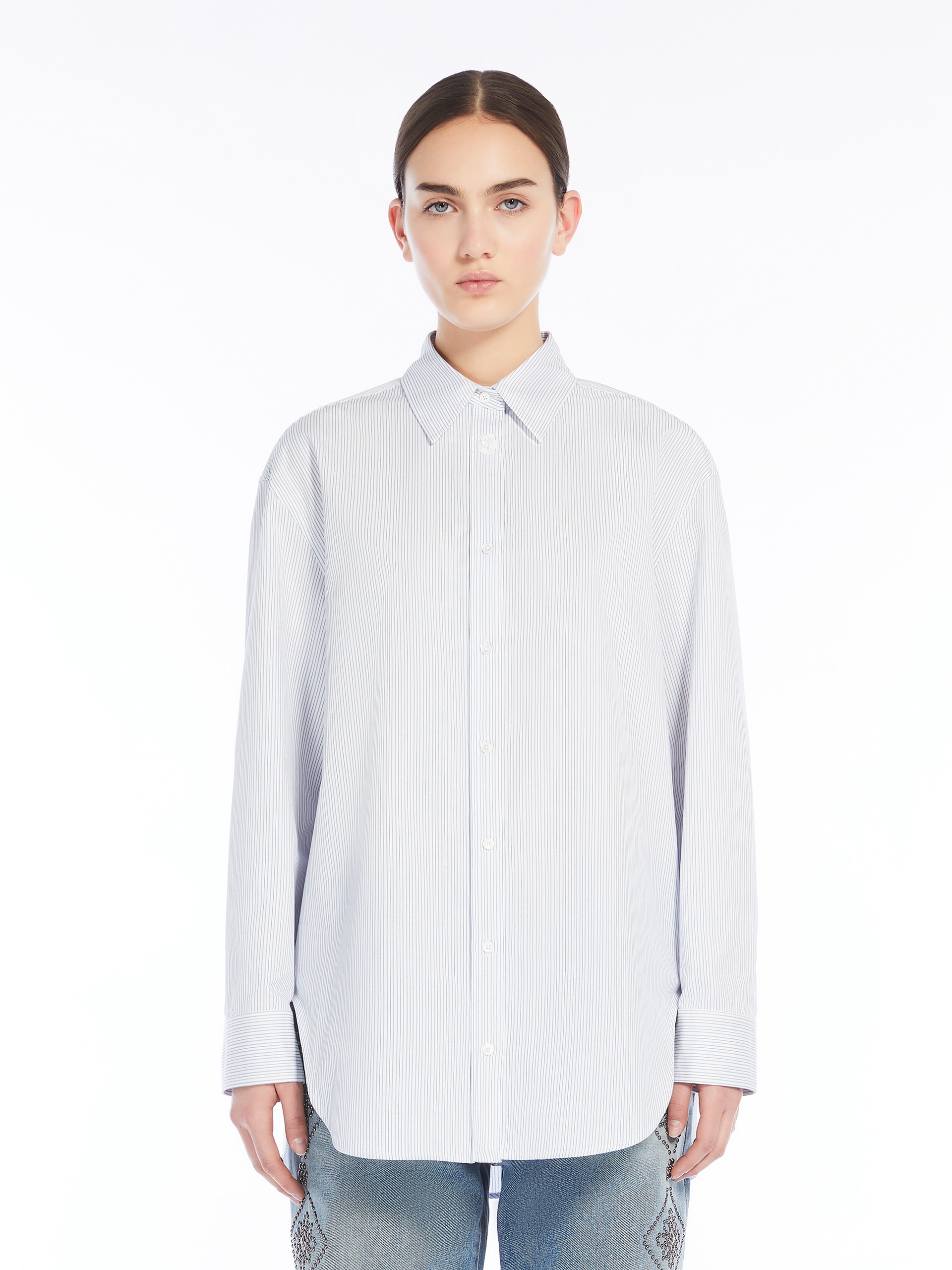 MESCAL Oversized cotton twill shirt - 3