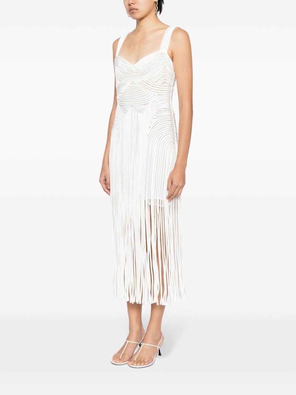 Darby fringed midi dress - 3