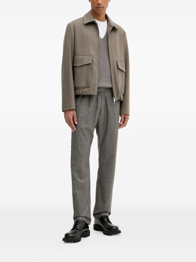 BARENA flap-pocket zip-up jacket outlook