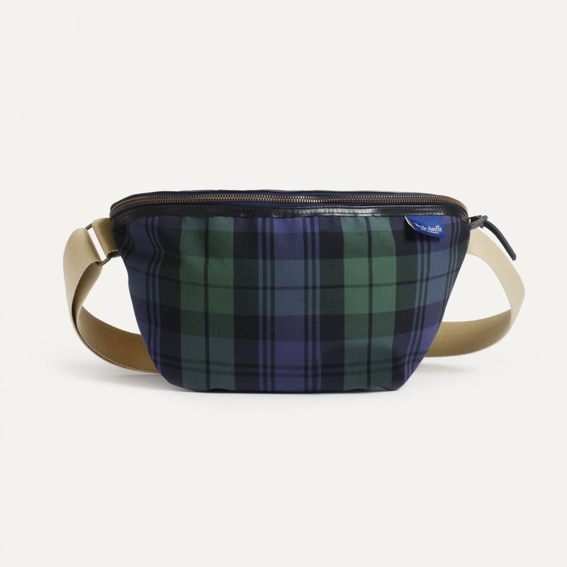 NEW BEAT XL BELT BAG - BLUE TARTAN 1