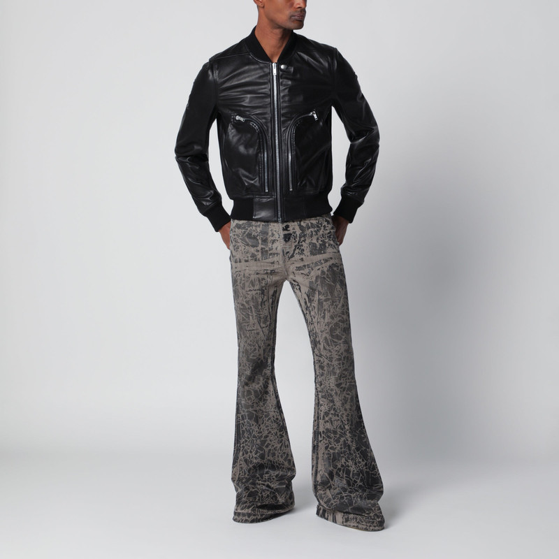 Rick Owens DRKSHDW Concordians Bolan Bootcut high-rise jeans in black denim outlook