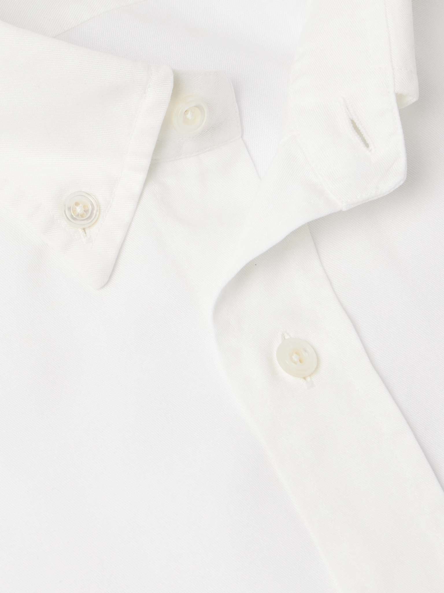 Button-Down Collar Lyocell-Poplin Shirt - 5