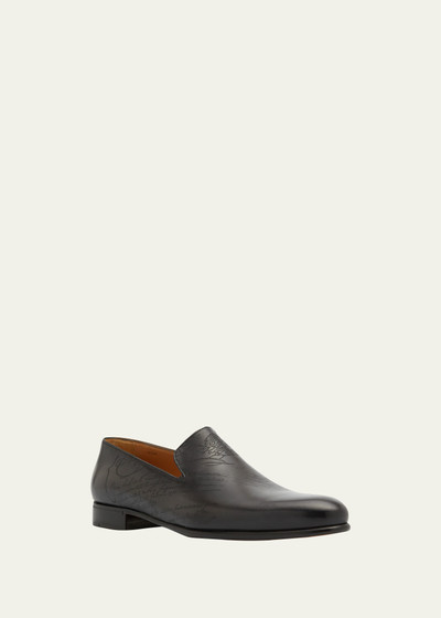 Berluti Men's Scritto Leather Loafers outlook