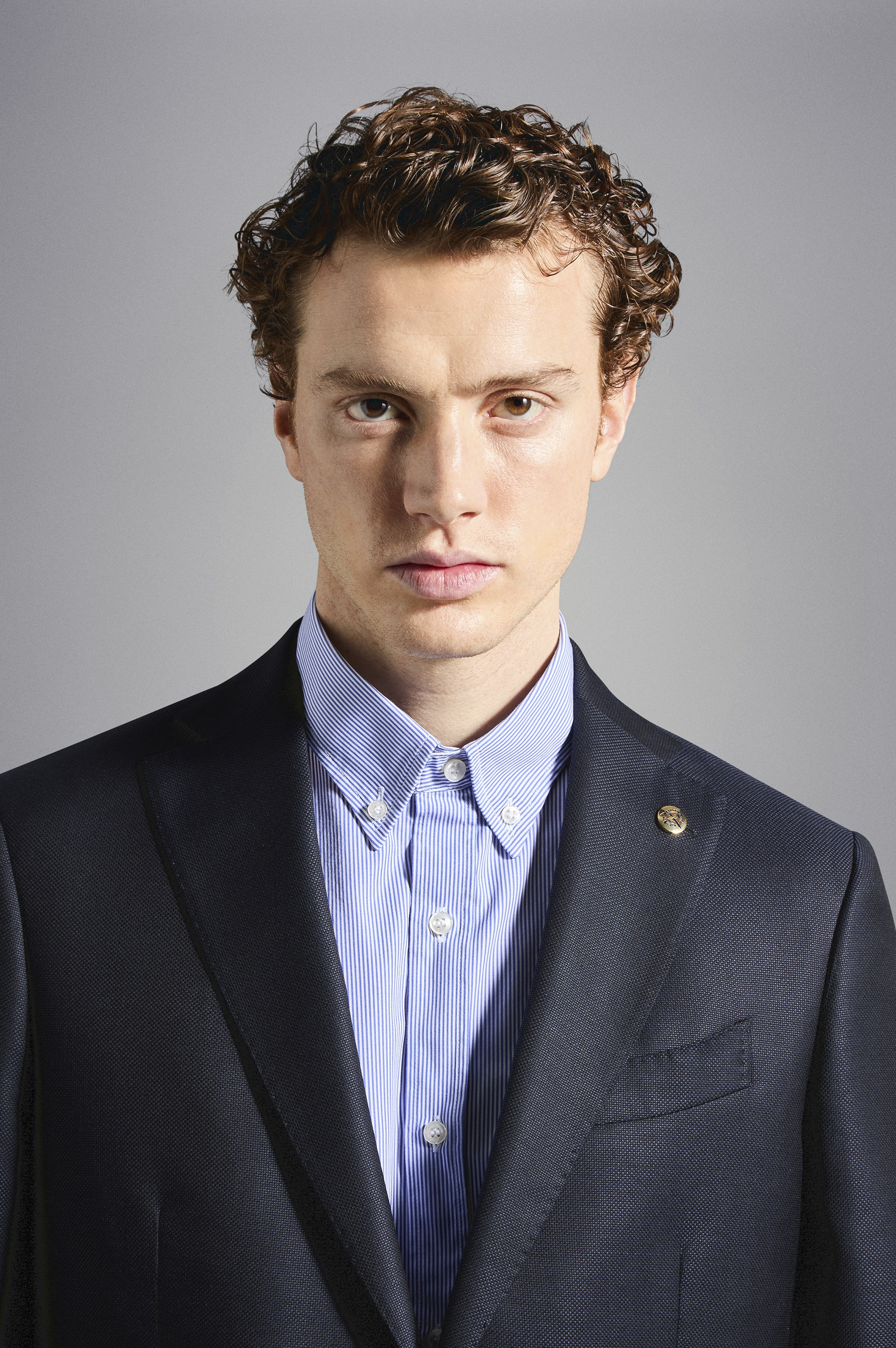 LIGHT WOOL NAVY BLAZER - 4