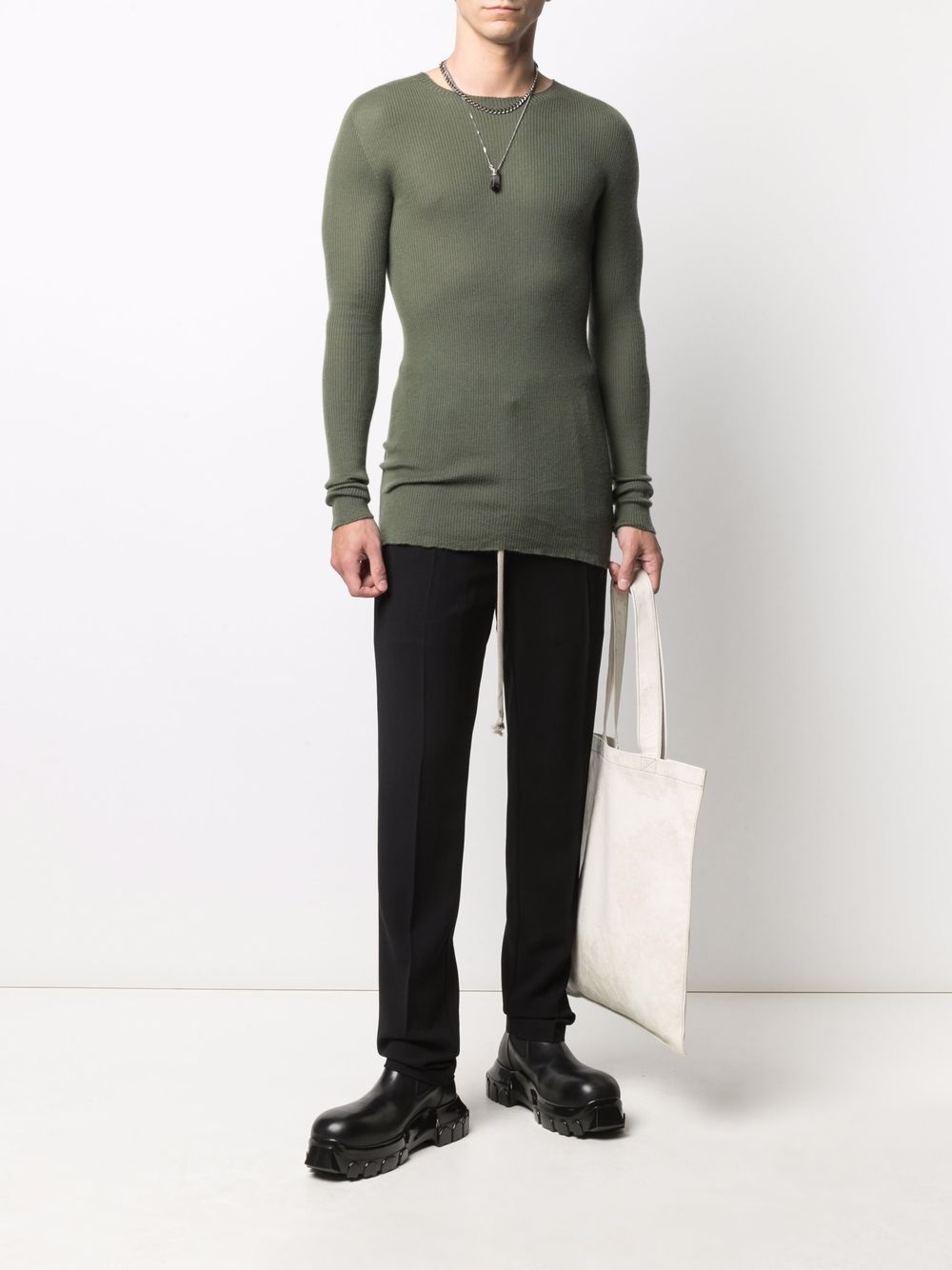 ribbed cashmere jumper - 2