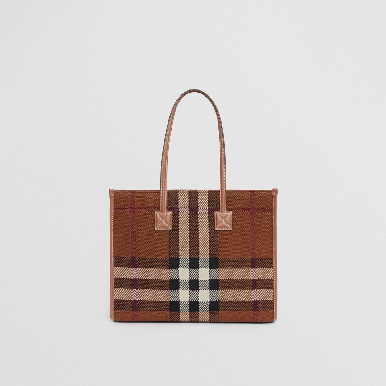 Small Knitted Check Freya Tote - 8