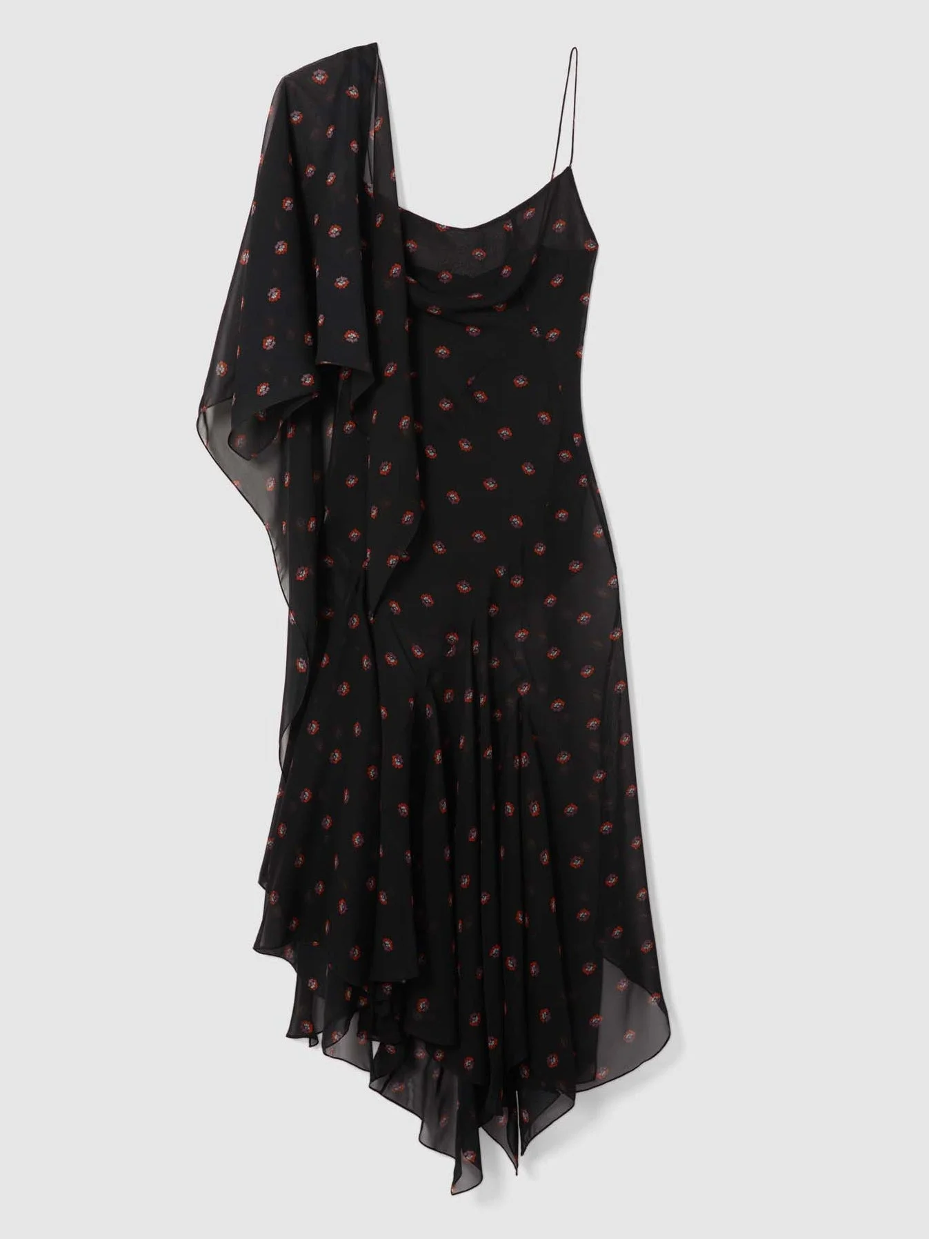 AUBREY SILK SCARF DRESS - 1