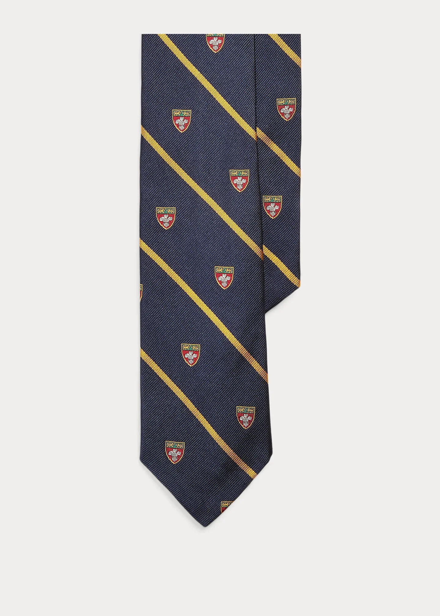 Striped Silk Narrow Club Tie - 1